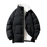 PANVER Baumwolle Jacke Herren Casual Komfortabel Plus Samtverdickung Warm Outdoorjacke Urban Mode...