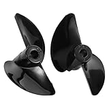 FUNOMOCYA 2 Stück Teiliges Rc Boot Propeller CNC gefrästes PC Material Reversible...