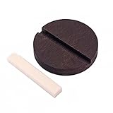 Kalokairi Bridge Gitarrensattel Ersatzset mit Resonator Biscuit Sattel für Akustikgitarre,...
