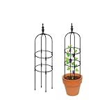 Generisch Obelisk Gartenspalier, Rankhilfe Ranksäule Rankgitter 60cm Bis 180cm hohe Metall...