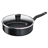 Tefal Schmorpfanne mit Decke 24 cm Start'Easy, Induktion, Titanium-Antihaftversiegelung,...