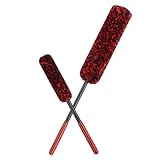 JEWEDECO 2 Stück Autopflege Bürsten Reifen und Felgenreiniger mit Wollstab Langlebige Radbürste...