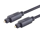 PADCR Toslink Optisches Digital-Audiokabel Glasfaserkabel für Soundbar, TV, Verstärker, Heimkino,...