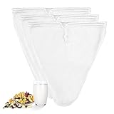 Magrimaxio 3 Stück nussmilchbeutel waschbar, nussbeutel sieb, nut milk bag nylon, passiertuch...