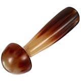 Hemobllo Ochsenhorn Gua Sha Massagegerät Handgefertigter Massagestab aus Natürlichem Yak Horn...