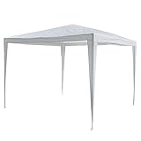 Garten-Pavillon 3 x 3 m, wasserdicht, inklusive Heringe, Abspannseile, Eckverbinder, Material...