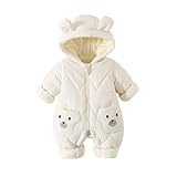 JiAmy Baby Schneeanzug, Baby Jungen Mädchen Winter Overall Strampler Neugeborenes Schneeoverall...