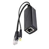 Power Over Ethernet-Splitter, 10/100 MPbs, RJ45, DC5,5 x 2,1 mm, IEEE802.3at (30 W)