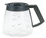 Melitta Glaskanne, Ersatz- Kaffeekanne für Filterkaffeemaschinen, Borosilikatglas, 1,8 l