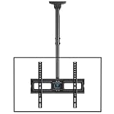 TV-Halterung für TV-Decke, neigbar und schwenkbar, verstellbar für Bildschirme von 26 bis 65 Zoll...