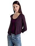 STREET ONE Damen A321271 Bolero Strickjacke, Dark Berry Purple, 40