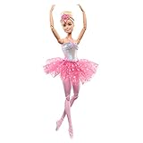 Barbie Dreamtopia Ballerina Puppe, Twinkle Lights Ballerina mit rosa Tutu und blonden Haaren, 5...