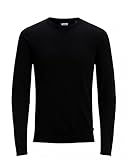 JACK & JONES Dünner Langarm Strickpullover Rundhals Basic Sweater Shirt Jumper JJEBASIC