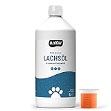 AniGo Premium Lachsöl Hunde 1 Liter, Omega 3 & 6 Barf Öl Hund I Lachsöl Hund 1 Liter I...