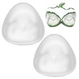 ORUZA 1 Paar Silikon-BH-Einlagen rutschfeste Push-Up-BH-Pads, Wiederverwendbare Triangel BH Polster...