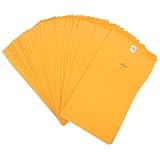 FONDOTIN 100 Stück Kraftpapier Briefumschläge mit Klammerverschluss Kleiner Katalogumschläge...