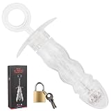 Qcpuuu Anal Expander Einstellbar, Harz Analdehner mit Schloss, Anal Spreizer Dilatator,...