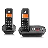 Motorola Voice – E212 2 Digitale Schnurlostelefone mit Anrufbeantworter, bis zu 12 Minuten...