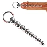 AMZII Dilator Harnröhre Edelstahl Penis Plug mit 8 Kugeln,Neu Harnröhren Dilatatoren Männer...