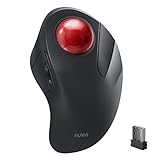 Nulea Kabellose Trackball-Maus,Ergonomisch & Wiederaufladbar,Zeigefingersteuerung,5-stufig DPI...