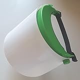 YESJmn Gesichtsschutz-Schirm Schutzvisier mit festem PVC-Visier Klappvisier Augenschutz