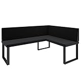 Eckbank Akiko Metal - Eckbankgruppe für Ihrem Esszimmer, Küche modern, Sitzecke, Essecke. Perfekt...