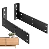 Robuste L-Halterungen, Regalhalterungen in L-Form, hochfeste schwebende Regalhalterung aus Metall |...