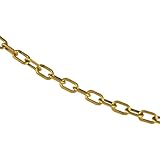 Kunststoffkette, 3/4' Link x 500 Feet, gold, 1
