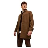 JACK & JONES Male Mantel Wollmischfaser, Dark Coat Khaki