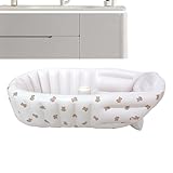 Aufblasbare Babybadewanne Für Kleinkinder,Tragbare Babywanne | Klappbarer Sitz Mit Stütze Für...