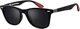 La Optica B.L.M. Sonnenbrille Herren Damen UV400 Schutz Festival JGA Sport Rave - Matt Schwarz...