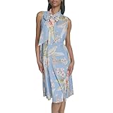 Halston Damen Cropped Front Seam Shrug Schulterpullover, Mehrfarbig/Fantasie (Breeze Multi), 10