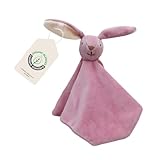 Cute Since 1999 Baby Schnuffeltuch & Kuscheltier ab 0 Monate - Rosa Hase Schmusetuch für Junge &...