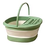 FTVOGUE Fußbadewanne, Faltbares, Verdicktes Fußbad mit Massagepunkten für den Schlafsaal zu Hause...