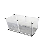 GsvUbd Playpen DIY Small Pet Freely Combined Foldable Dog Cage Yard Fence for Cat Kitten Rabbit...