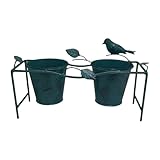 FytStycale Dekorativer, Rustikaler Blumenkübel Aus Robustem Metall für Den Außenbereich, Ideal...