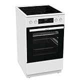 Gorenje GECS5C 60 WPA Elektro-Standherd mit Glaskeramik-Kochfeld / 50cm / 70...