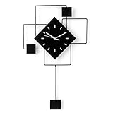 Youyijia Moderne Wanduhr 61×48 cm, Geometrisches Wanddesign mit Acryl & lautlosem Quarzwerk,...