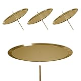 Adventskranz Kerzenhalter, 7.5cm Bronze Adventskerzenhalter Metall Kerzenleuchter 4 Stück, für...