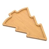 LOLIPPYY Weihnachtliches Holztablett mit Mehreren Fächern Vielseitiges Snack und Gewürzschälchen...
