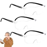 Lupenbrille, 3 Stück Vergrößerungsbrille 300% 500% 800% Anti-Blaulicht, Lupenbrille Für...