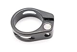 CarbonEnmy super leicht Alu Fahrrad Sattelklemme Saddle clamp 31,8 mm (Schwarz)