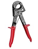 QWORK® Kabelschneider, HS325A Robuste Ratschen-Kabelschneider, für Aluminium-Kupferkabel, bis 240...