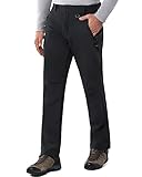 33,000ft Outdoorhose Herren Softshellhose Wasserdicht Winddicht Skihose Warm Fleece Gefüttert...