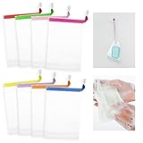 Piriuuo 12 Stück Seifensäckchen, Seifenbeutel Nylon Schaumnetze Peeling-Seifenbeutel aus...