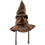 PIUMOJ Zauberer Hut, Harry Sprechender Hut, Magic Sorting Hat für Kinder Erwachsene Halloween Party...
