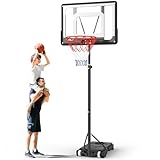 Basketballkorb Outdoor Kinder Basketball ständer: 150-210 cm Höhenverstellbar Basketballständer...