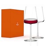 Stölzle Lausitz Power Rotweinkelch 2-Set aus hochwertigem Glas in der Farbe klar mit einem Volumen...