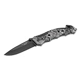 Herbertz Rettungsmesser, Stahl AISI 420, beschichtet, Clip, Liner Lock, Alu-Griffschalen,...