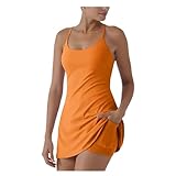 Stuffdatas Das ultimative rückenfreie Aktivkleid für Bewegung und einfache Badezimmerpausen,...